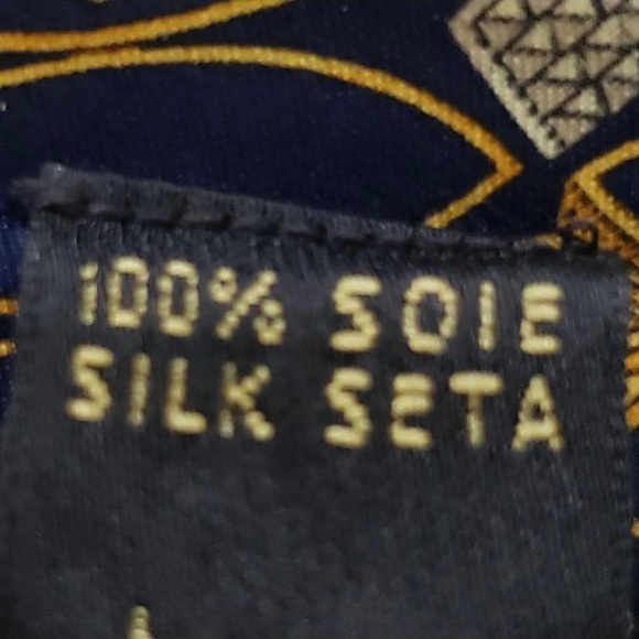 Men's 100% Silk Lanvin Paris Necktie - Picture 7 of 7